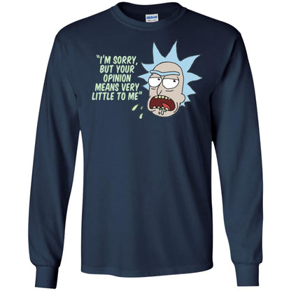 Rick And Morty T-shirt Your Opinion Means Very Little To Me Navy