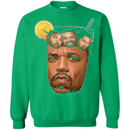 Ice T With Ice Cubes Funny T-shirt Irish Green