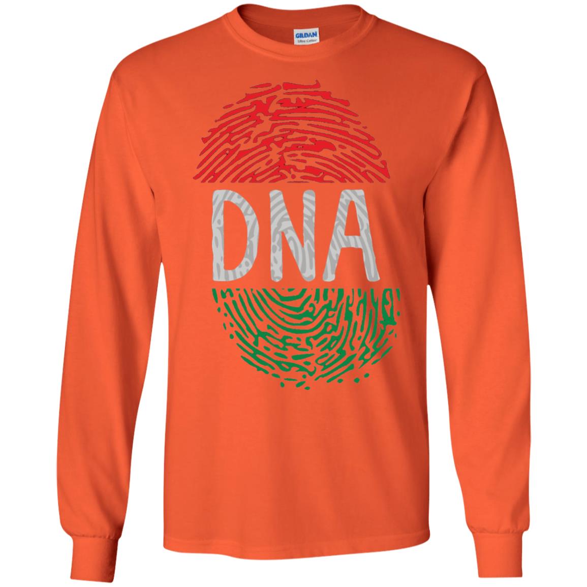 Flag Thumb Fingerprint Roots Proud Africa Dna T-shirt Orange