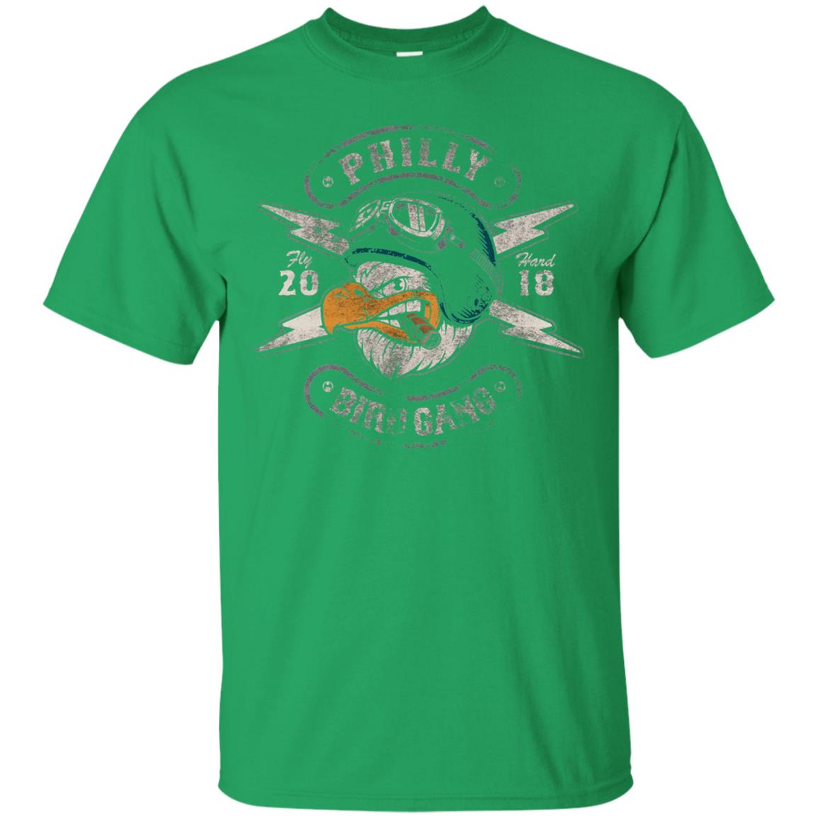 Bird Gang Eagles T-shirt Vintage Distressed Irish Green