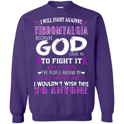 Fibromyalgia Awareness Shirt I Will Fight Against Fibromyalgia Purple