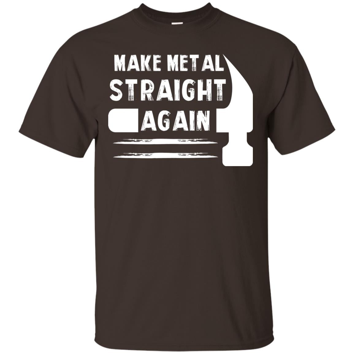 Make Metal Straight Again Mechanic T-shirt Dark Chocolate