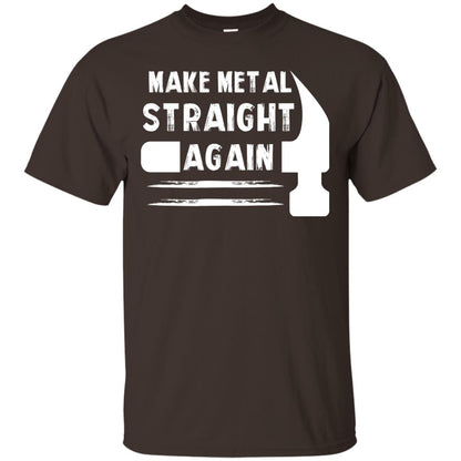 Make Metal Straight Again Mechanic T-shirt Dark Chocolate
