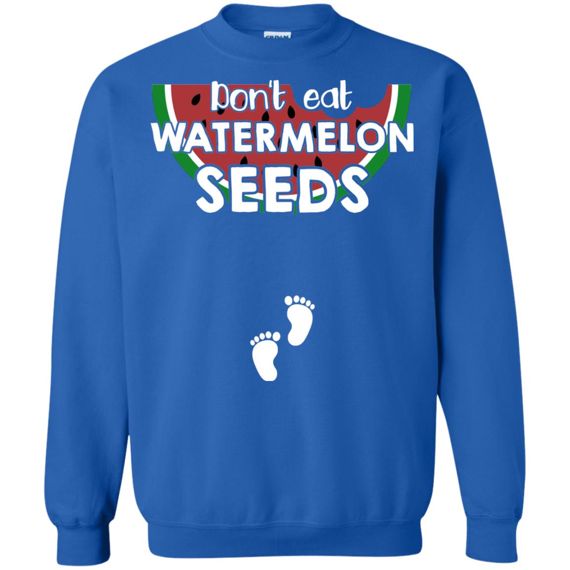 Don_t Eat Watermelon Seeds Pregnancy Announcement Shirt Royal