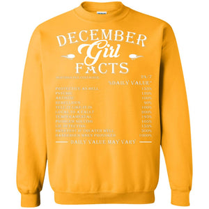 December Girl Facts T-shirtG180 Gildan Crewneck Pullover Sweatshirt 8 oz.
