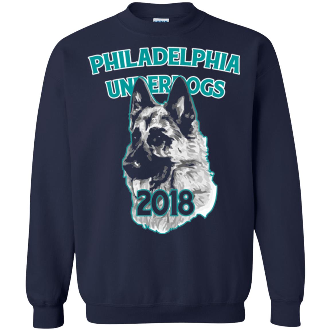 Dog Lover T-shirt Philadelphia Underdogs Celebration 2018 T-shirt Navy