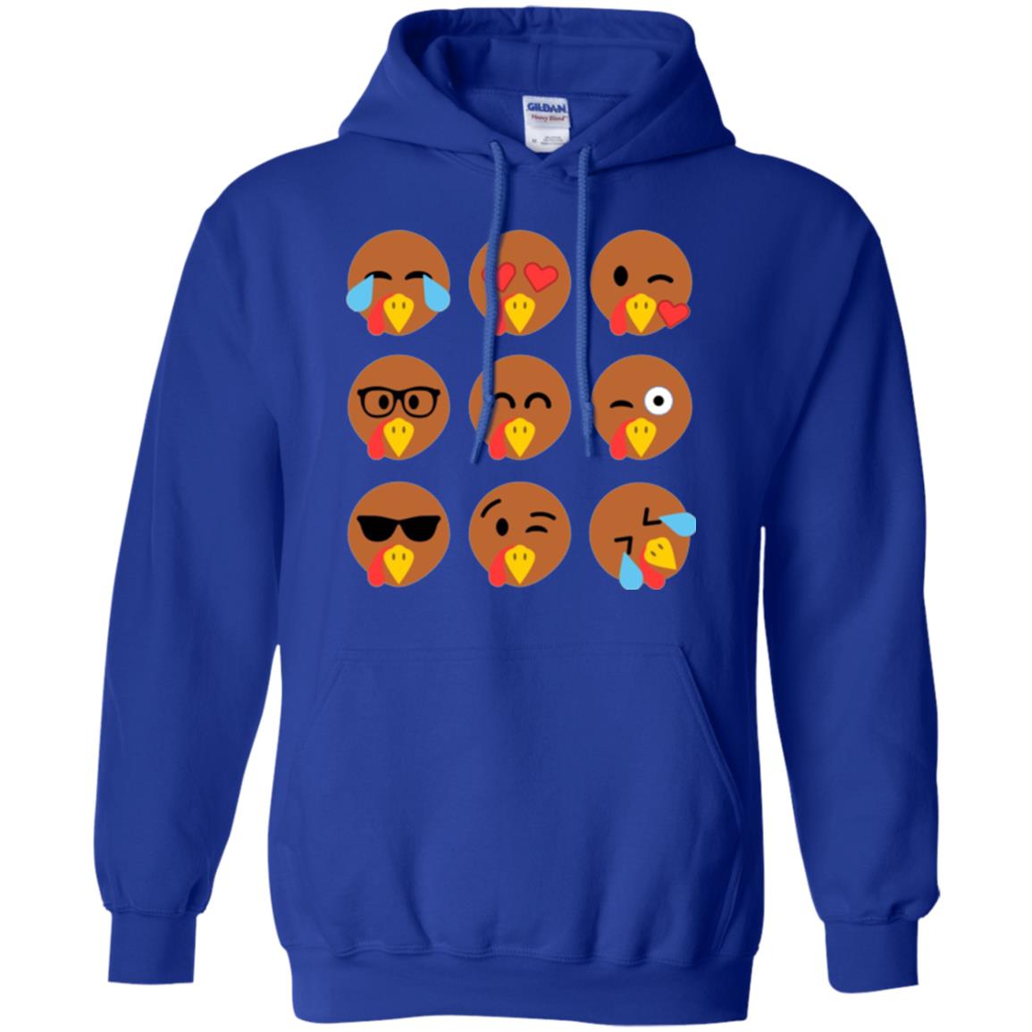 Thanksgiving T-shirt Turkey Emojis Royal