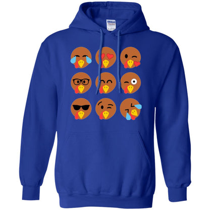 Thanksgiving T-shirt Turkey Emojis Royal