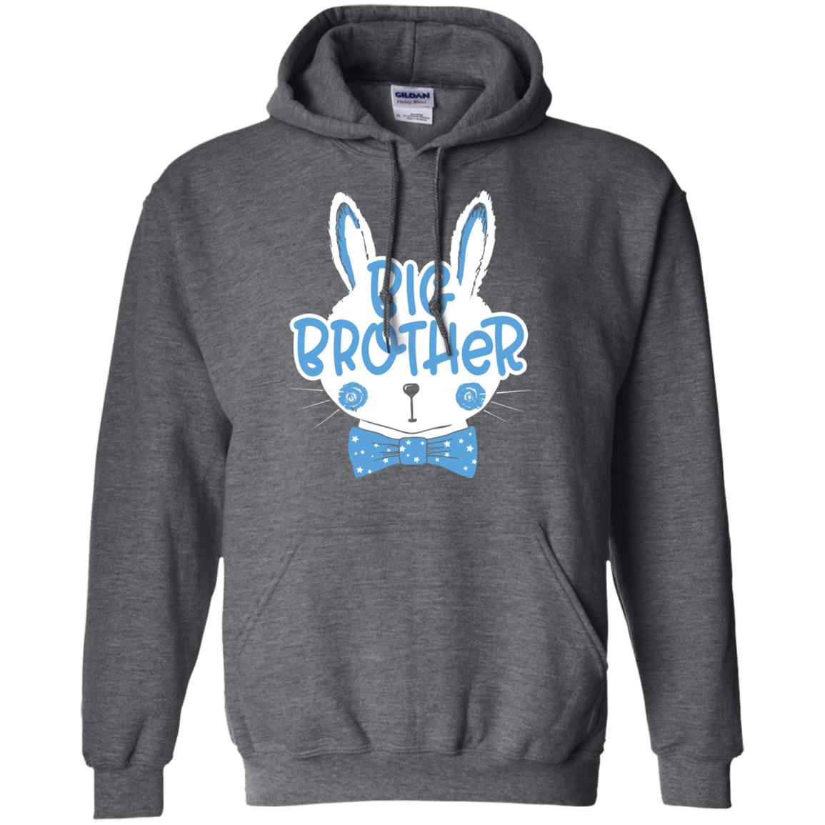 Easter Bunny Big Brother Blue Easter T-shirt Dark Heather