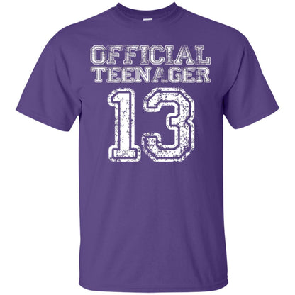 Brithday T-shirt Official Teenager T-shirt Purple