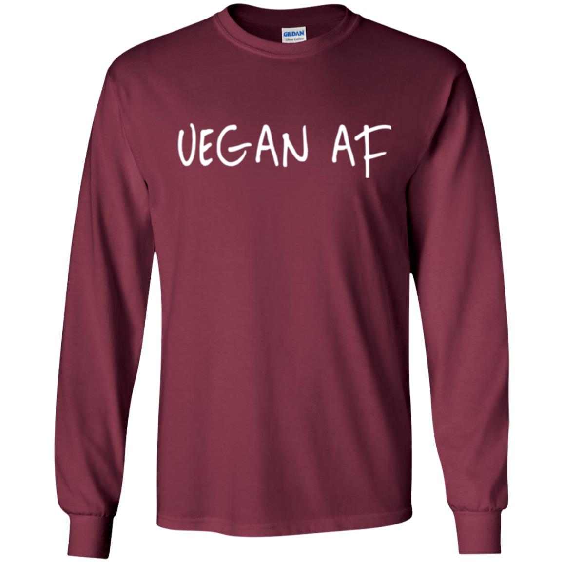 Funny Vegan Af T-shirt Maroon
