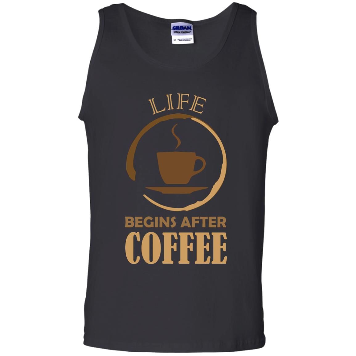 Life Begins After Coffee Shirt For Coffee Lover Black