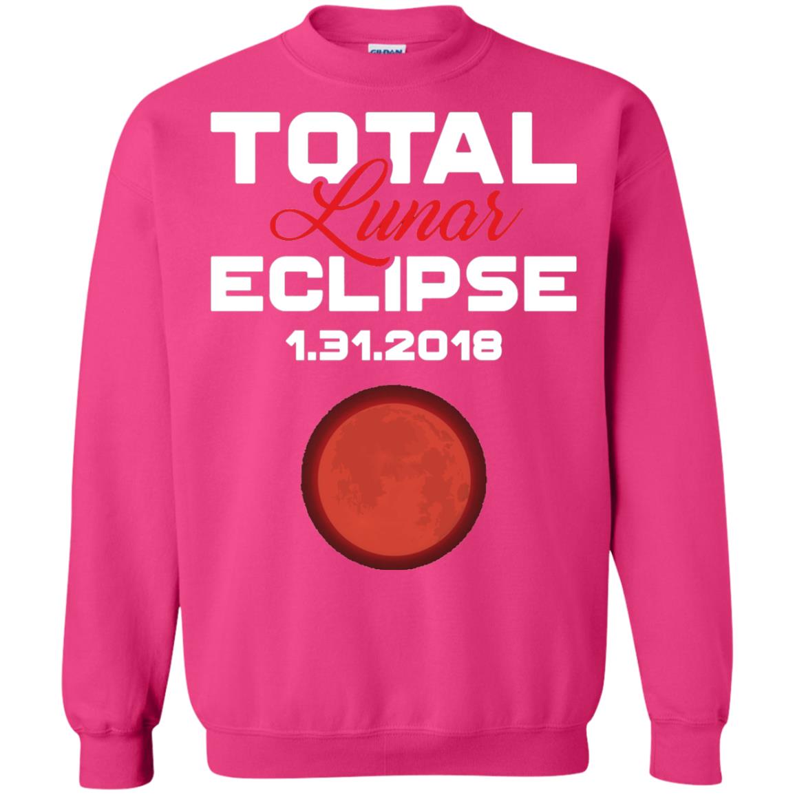 Eclipse January 31st 2018 Total Lunar Eclipse T-shirt Blood Moon Heliconia