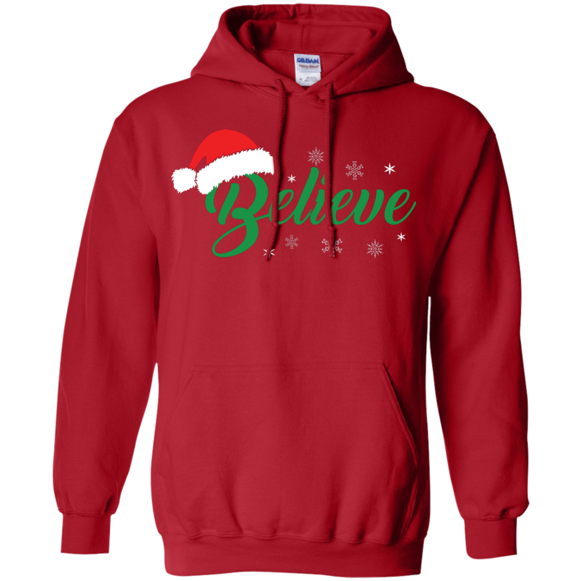 Christmas T-Shirt Believe In Santa Red