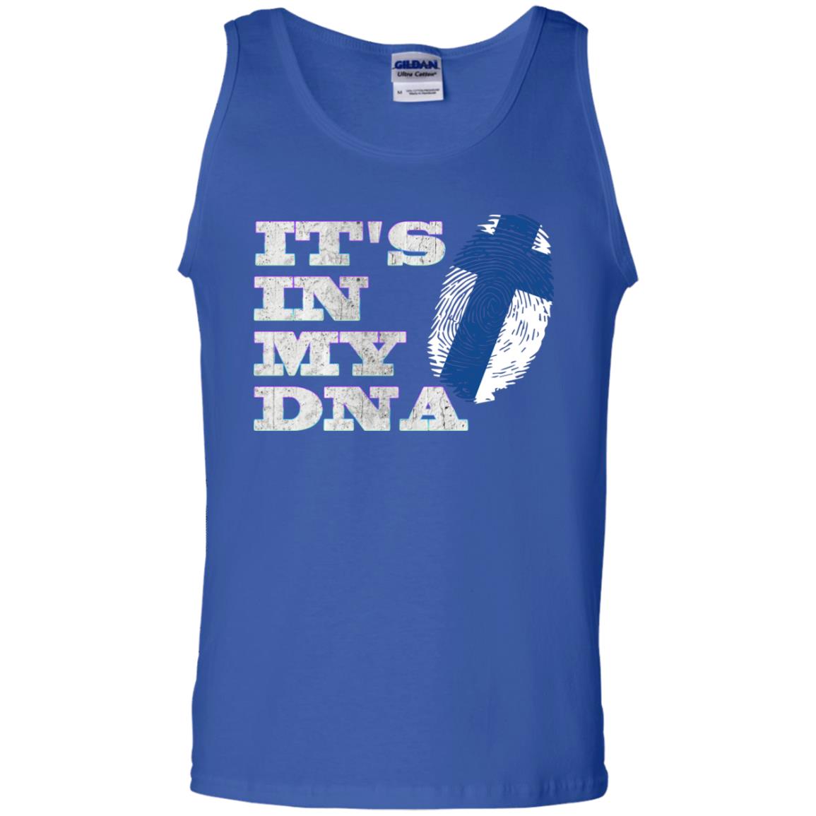 It's In My Dna Finnish Finland Flag Shirt Royal