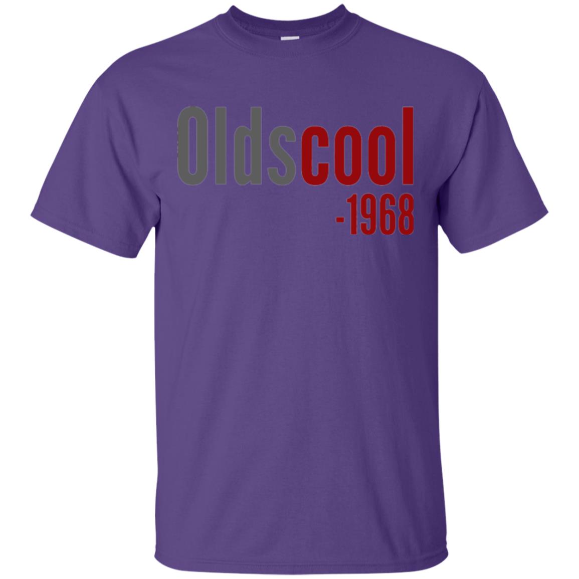 Oldscool 1968 Funny Old School 50th Birthday T-shirt Purple