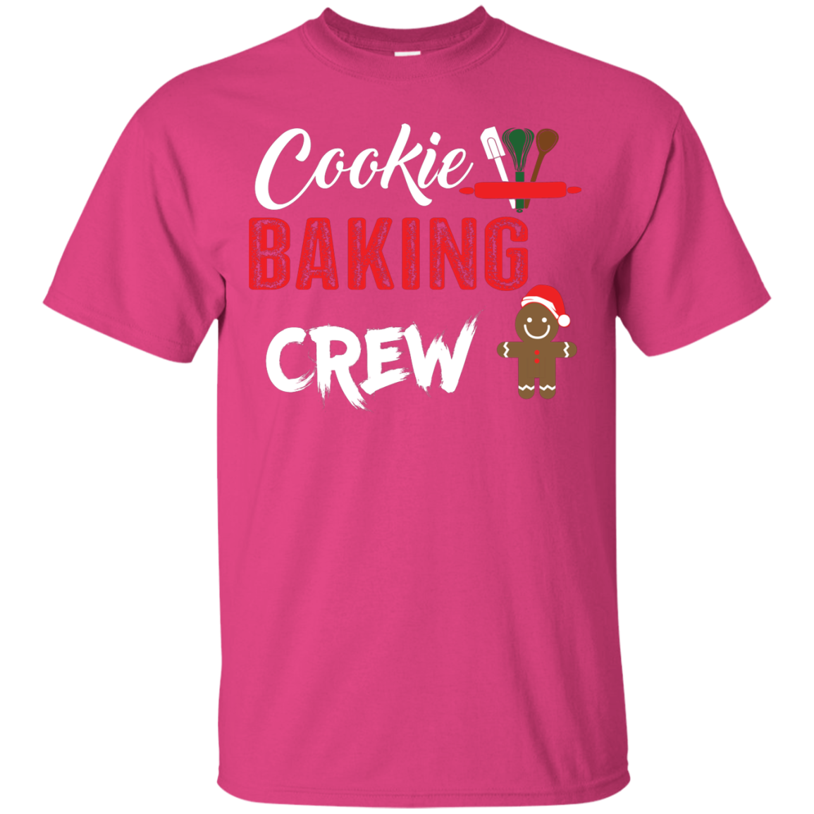 Christmas T-Shirt Cookie Baking Crew Heliconia