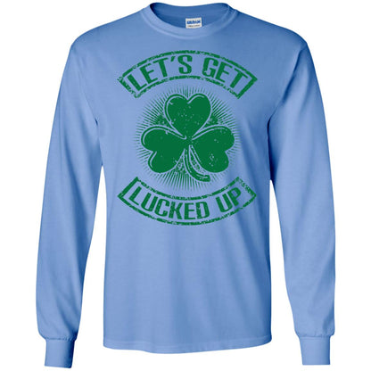 Let_s Get Lucked Up St. Patrick_s Day T-shirt Carolina Blue
