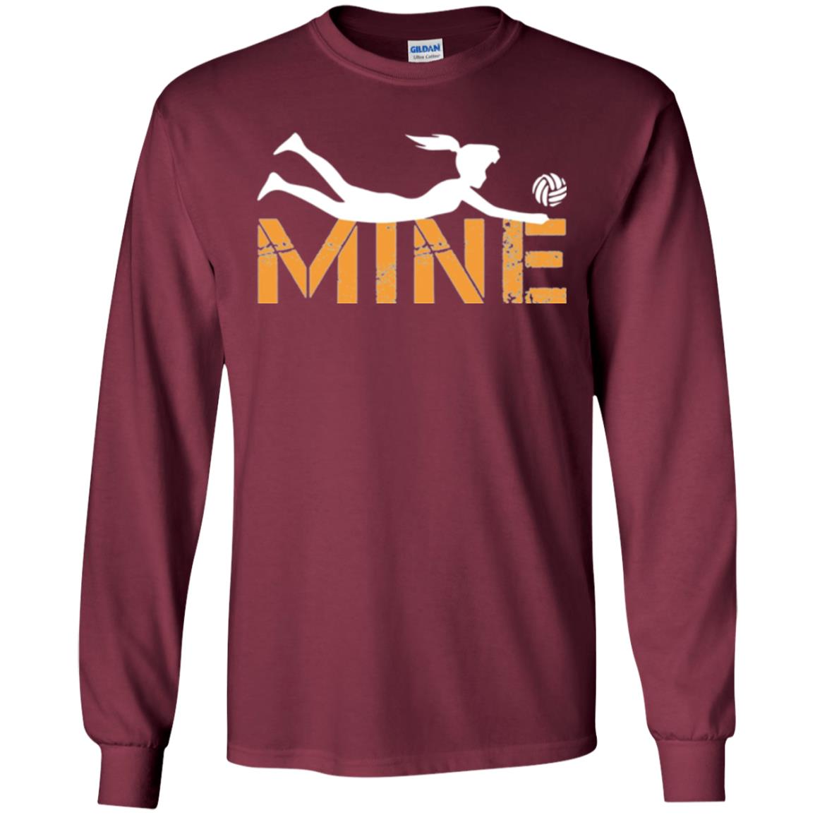 Volleybal Lovers T-shirt Mine Ball Maroon