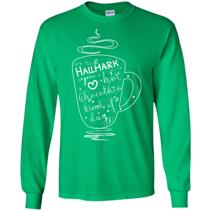 Christmas T-shirt It's A Hallmark Hot Chocolate Kind Of Day Irish Green