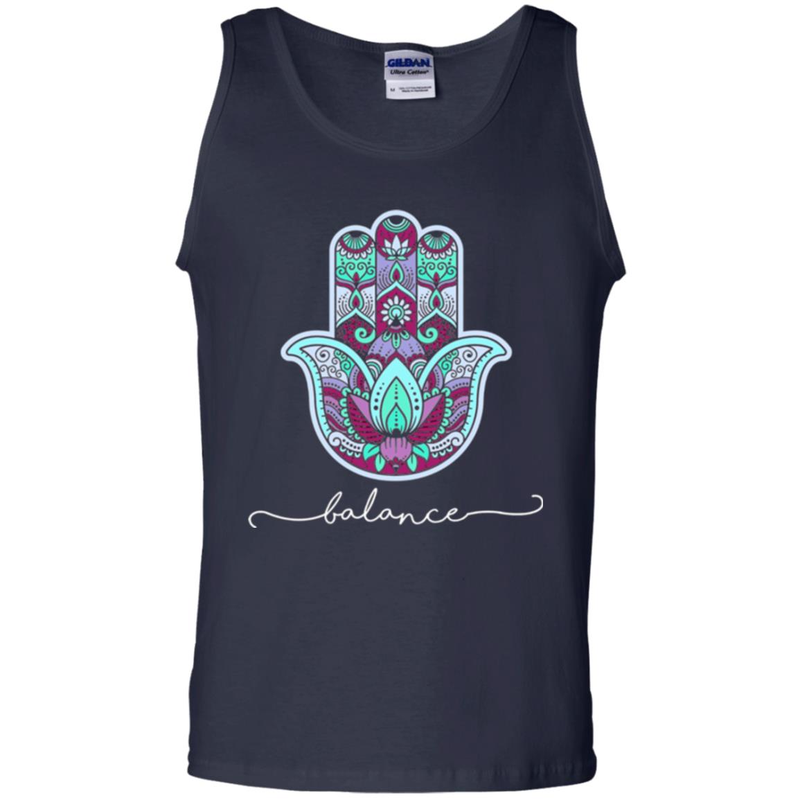Balance Yoga Gym Hamsa T-shirt Navy