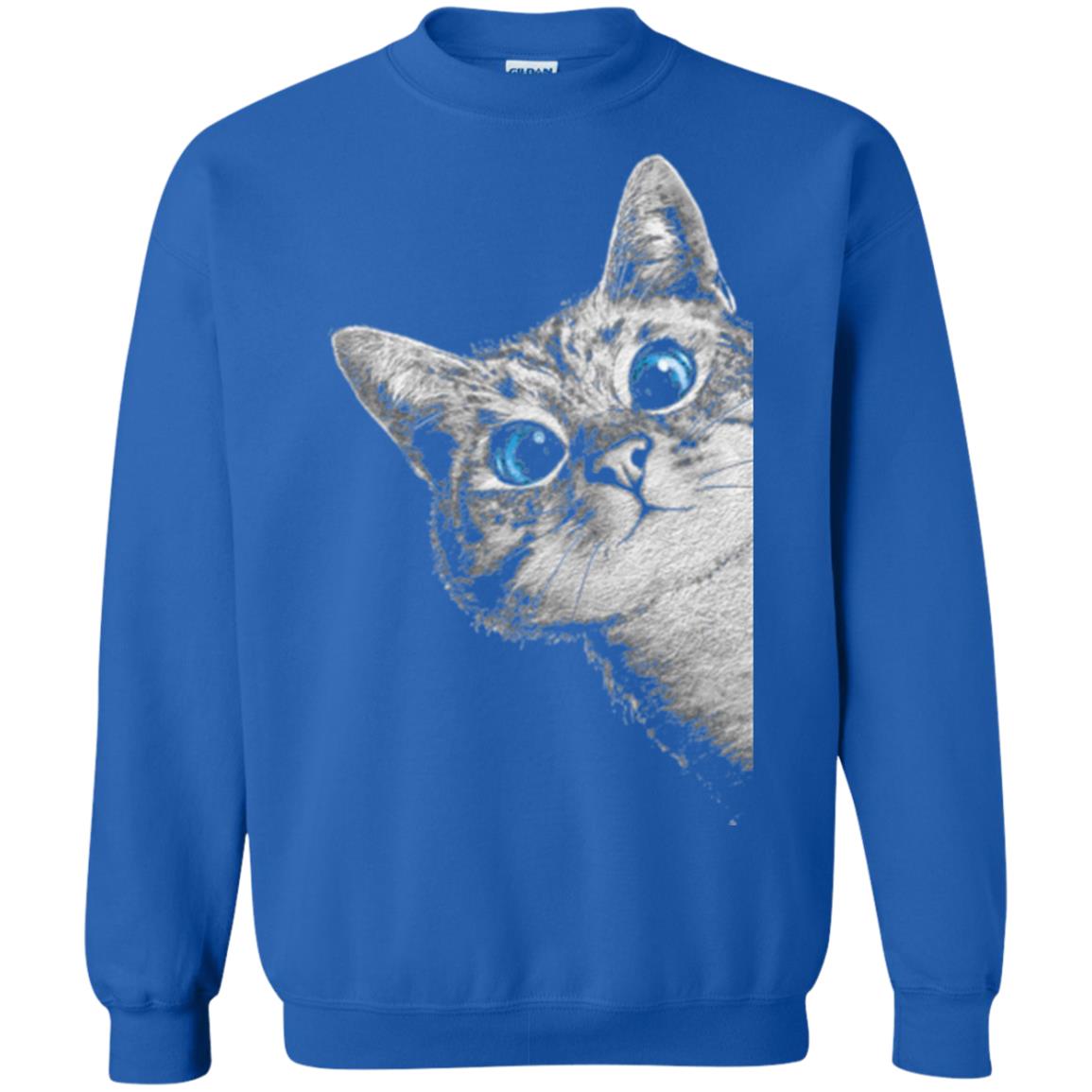 Cat Lovers T-shirt Cute Face Royal
