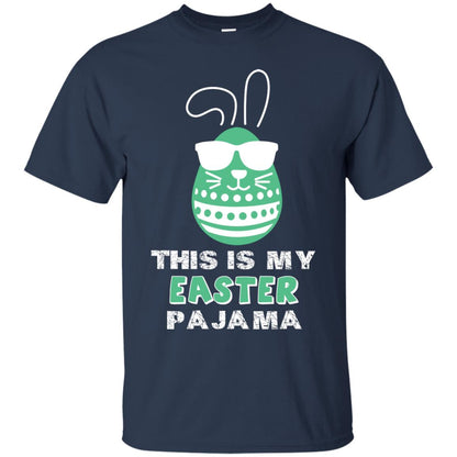 This Is My Easter Pajama Funny Easter T-shirt Navy