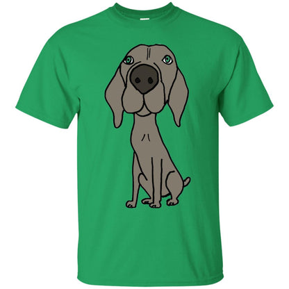 Smiletodaytees Funny Weimaraner Dog Cartoon T-shirt Irish Green