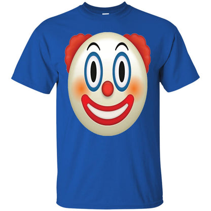 Red Nose Painted Face Happy Smile Emoji Clown T-shirt Royal