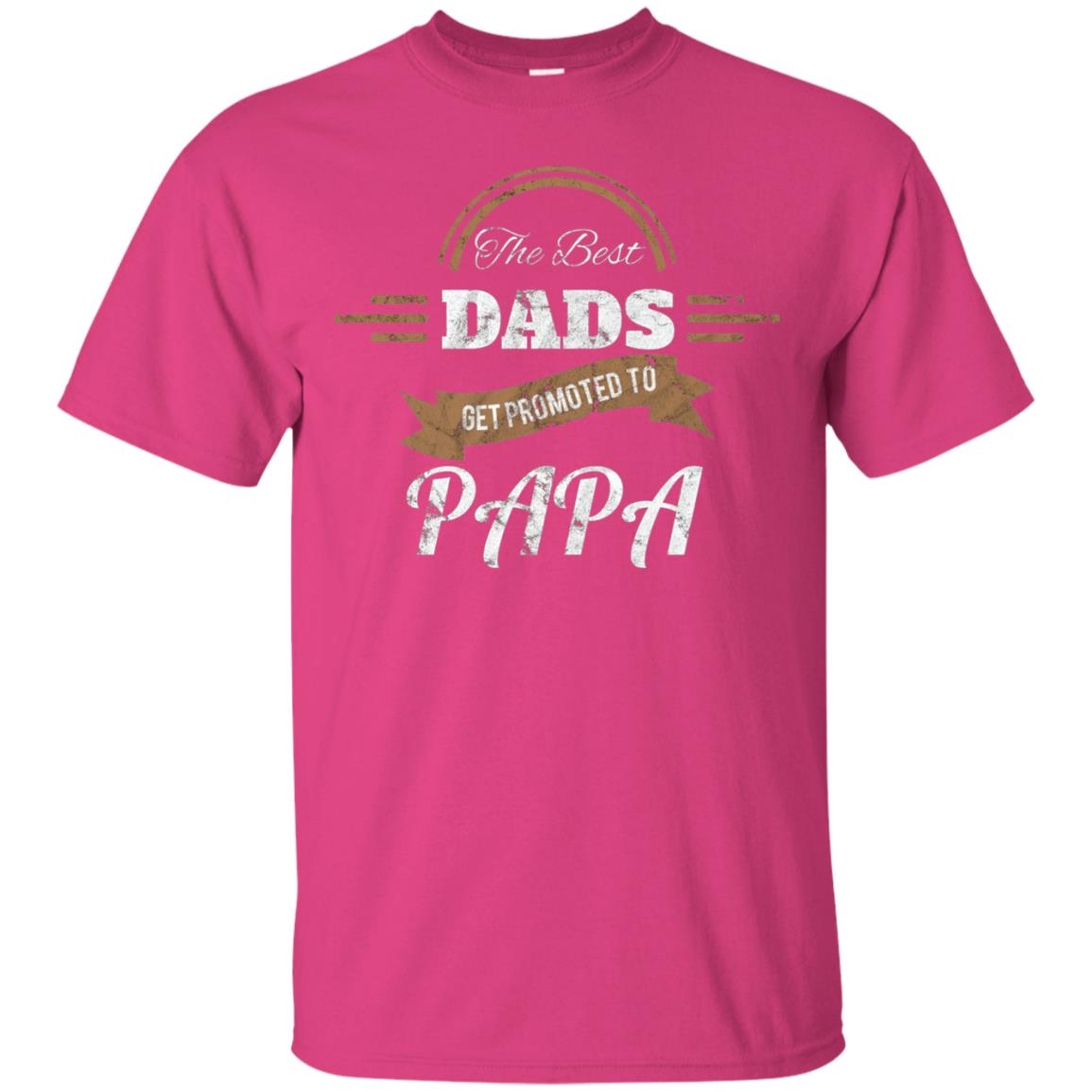 Promoted To Papa Shirt Grandpa Announcement T-shirt Heliconia