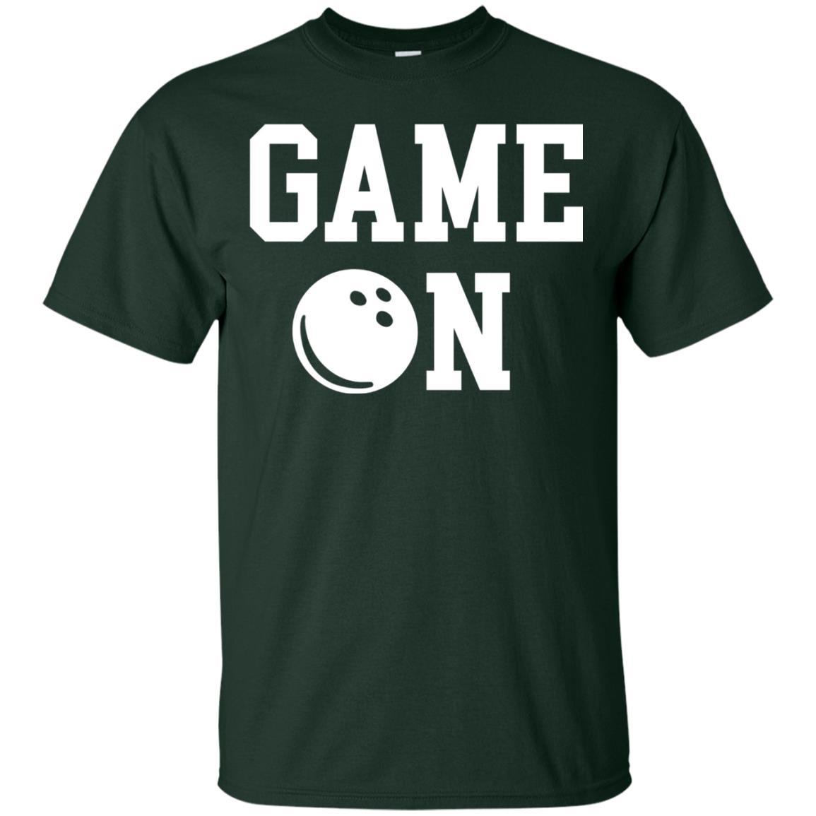 Bowler T-shirt Game On Bowling T-shirt Forest Green