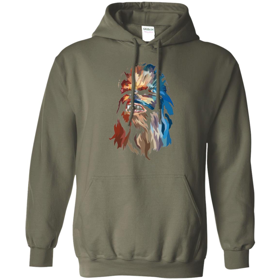 Chewbacca Art T-shirt Military Green