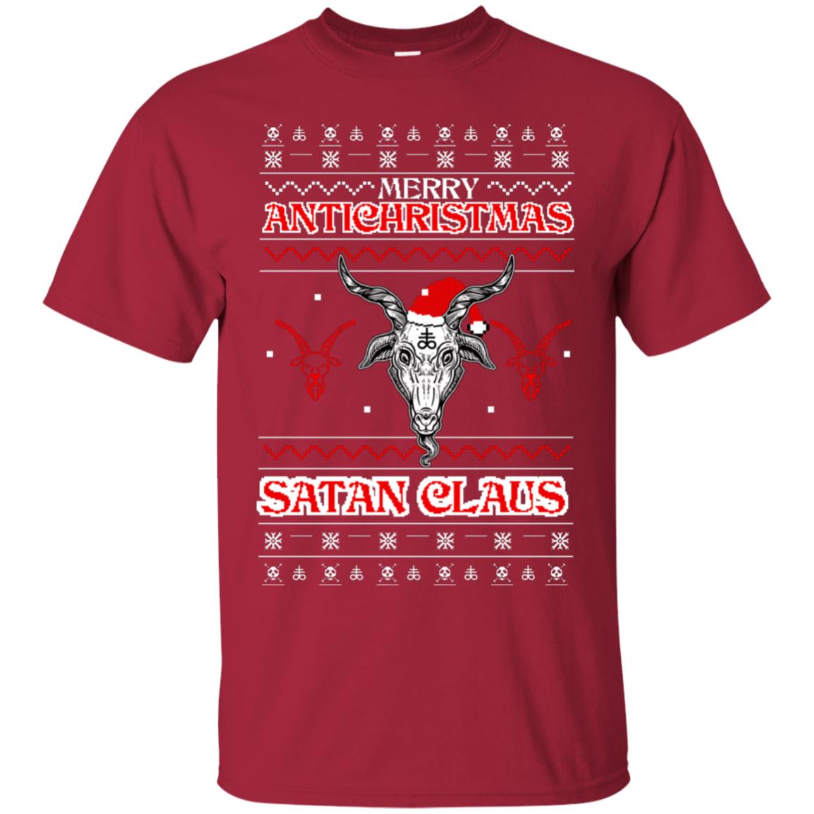 Merry Antichristmas Satan Claus Gift Shirt Cardinal