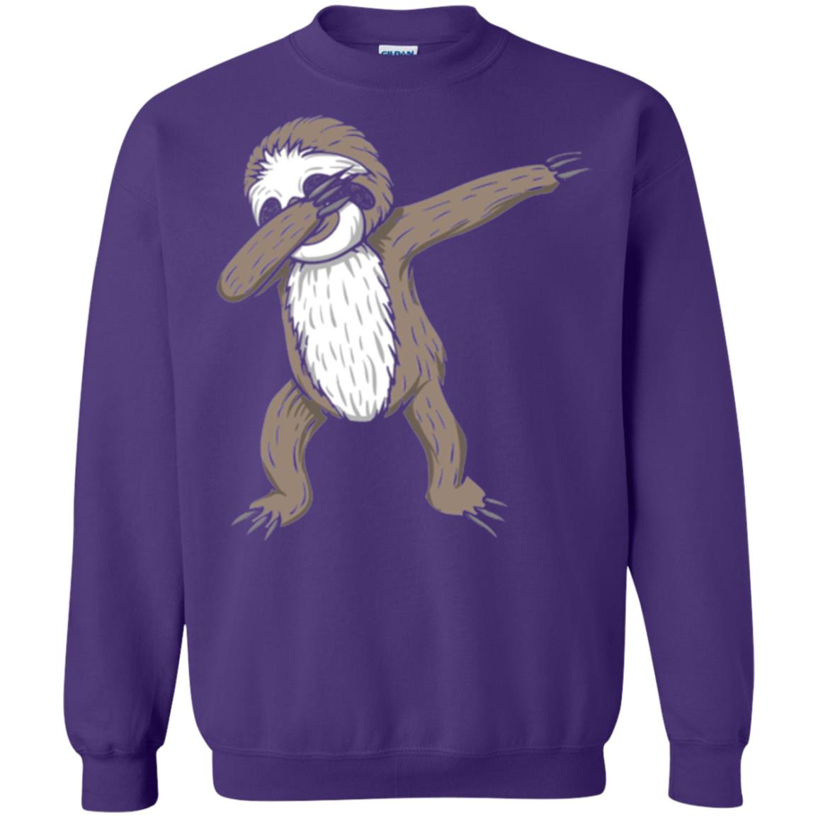 Sloth Dabbing T-shirt Funny Dance Move Purple