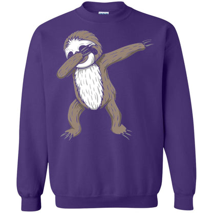 Sloth Dabbing T-shirt Funny Dance Move Purple