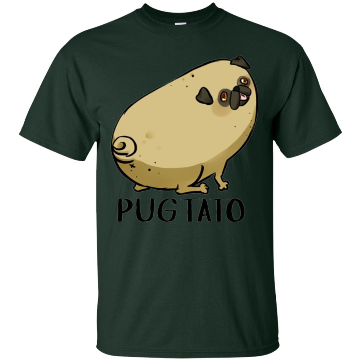 Dog Lovers T-shirt Pugtato Forest Green