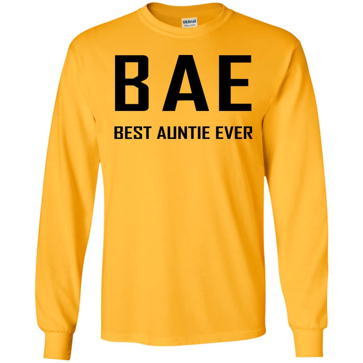 Best Aunt Ever Family Shirt Gold