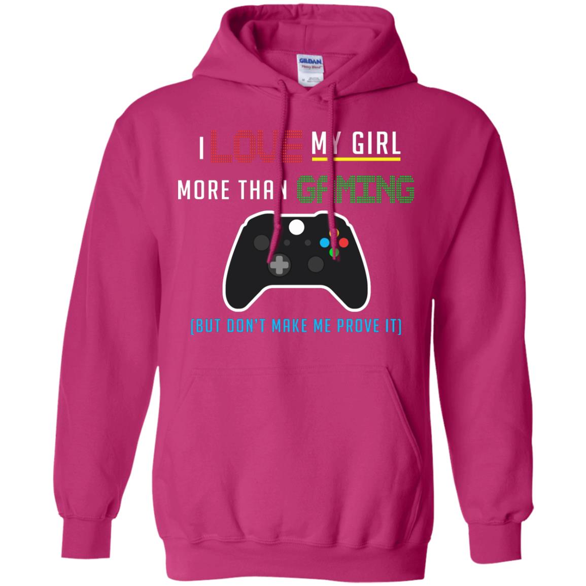 Gamer T-shirt I Love My Girl More Than Gaming Heliconia