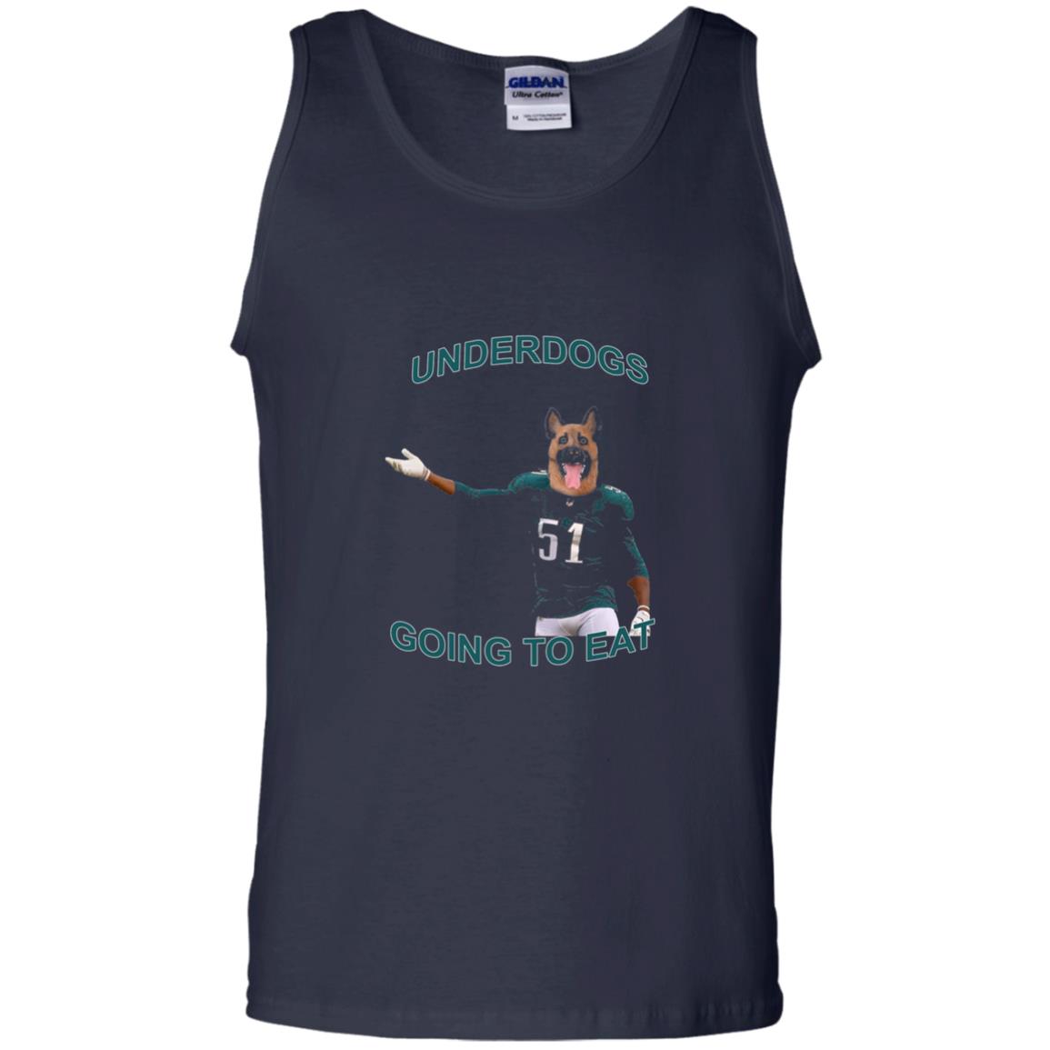 Football T-shirt Underdogs Going To Eat Navy