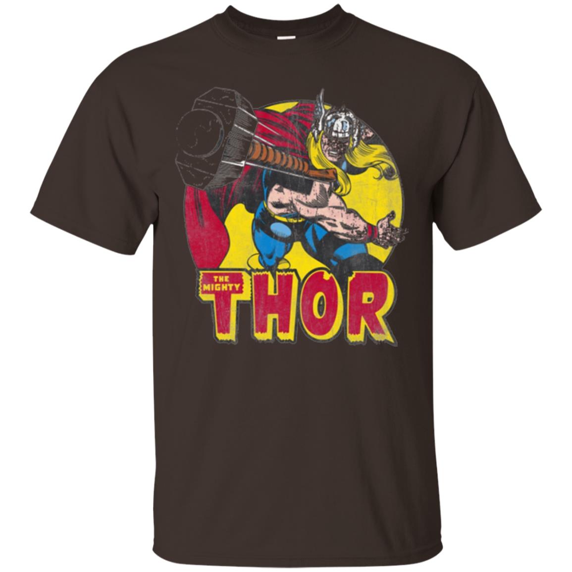 Comic Marvel T-shirt The Mighty Thor Dark Chocolate