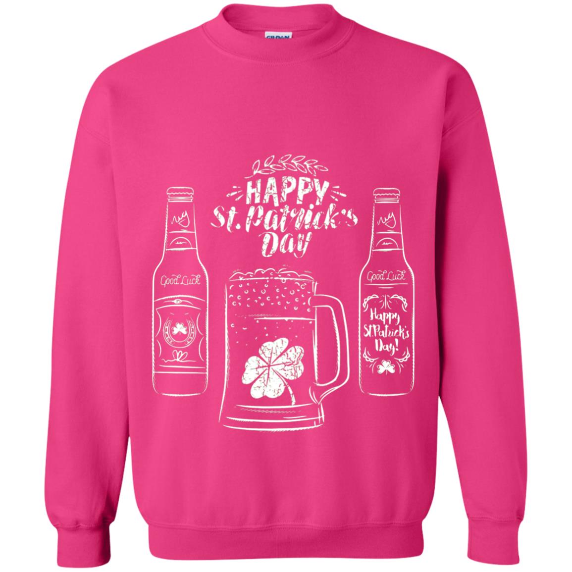 Happy St. Patrick_s Day Drinking Beer St Patrick_s Day T-shirt Heliconia