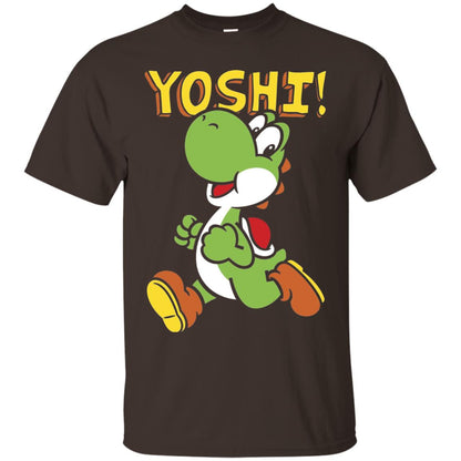 Nintendo Super Mario Yoshi Intro Jump Graphic T-shirt Dark Chocolate