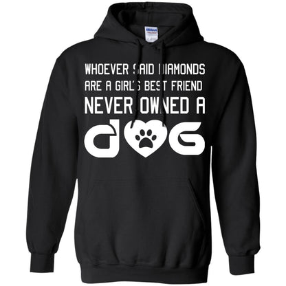A Girl’s Best Friend Never Owned A Dog Best Dogs Shirt For Girls Black