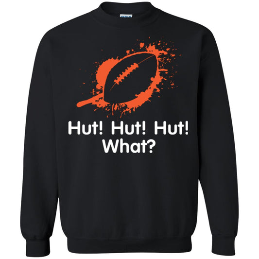 Football Crusher T-shirt Hut Hut Hut What Black