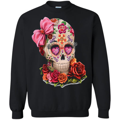 Cinco De Mayo Skull Women Flower Shirt Black