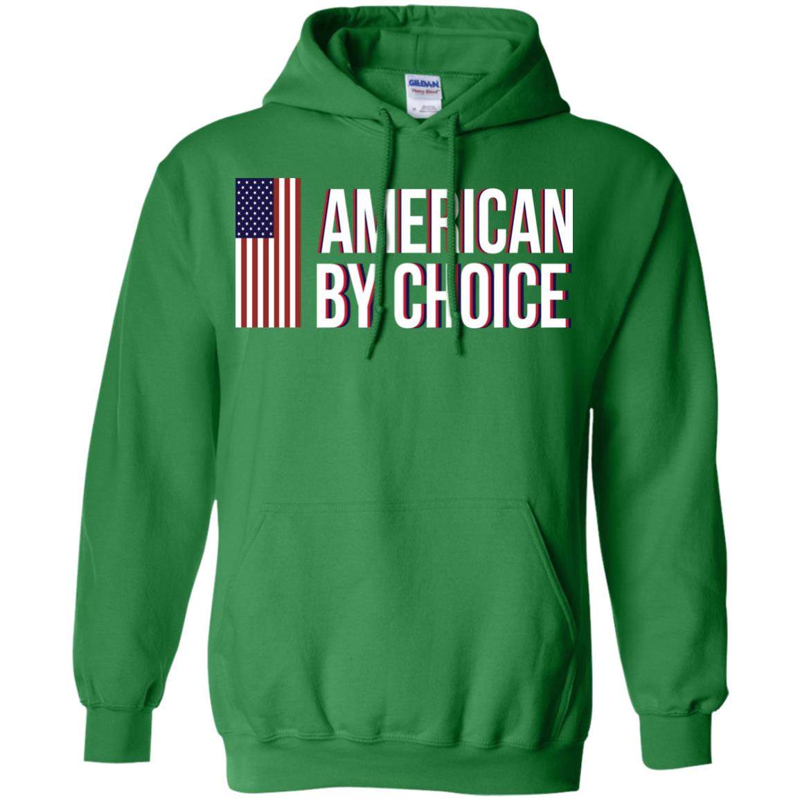 Flag Of American By Choice T-shirt Irish Green