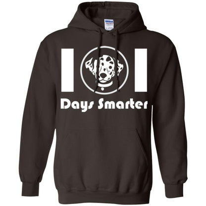 Dog Lovers T-shirt 101 Days Smarter Dark Chocolate