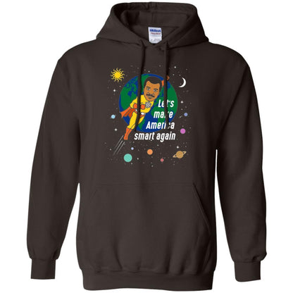 Astronomy T-shirt Let's Make America Smart Again Dark Chocolate
