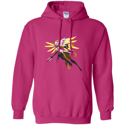 Overwatch Mercy Battle Ready Spray T-shirt Heliconia