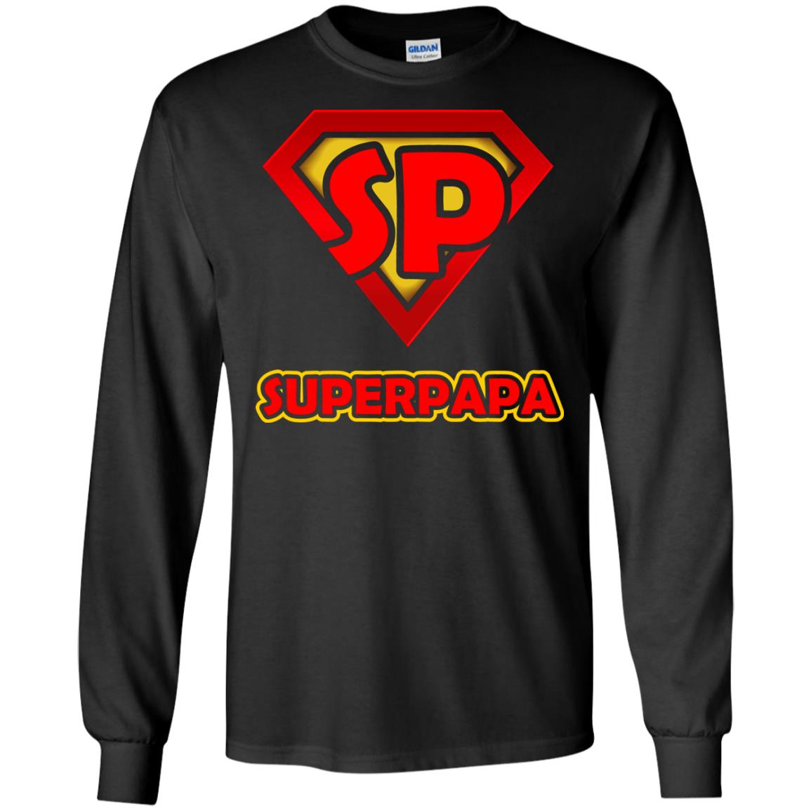 Superpapa Grandfather Grandpapa Shirt Black